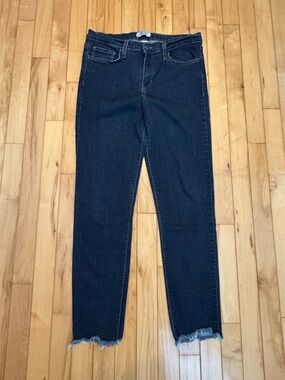 Judy Blue Women’s Dark Blue Skinny Jeans with Raw Hem size 13 / 31